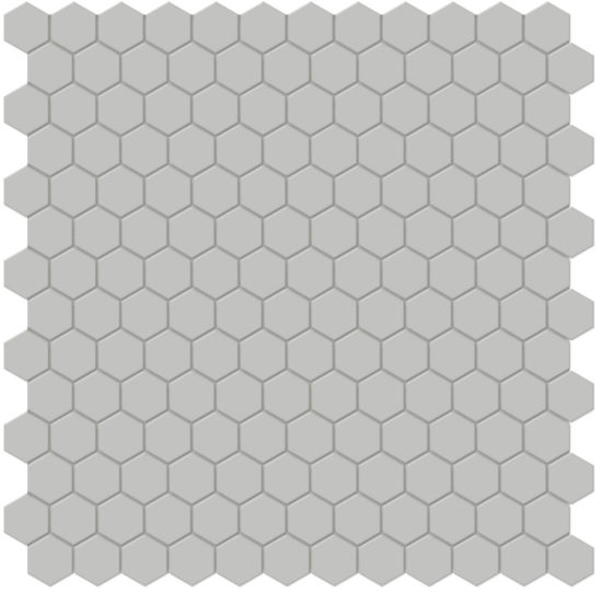 1" Loft Grey Matte Hex Mosaic | Glens Falls Tile & Supplies
