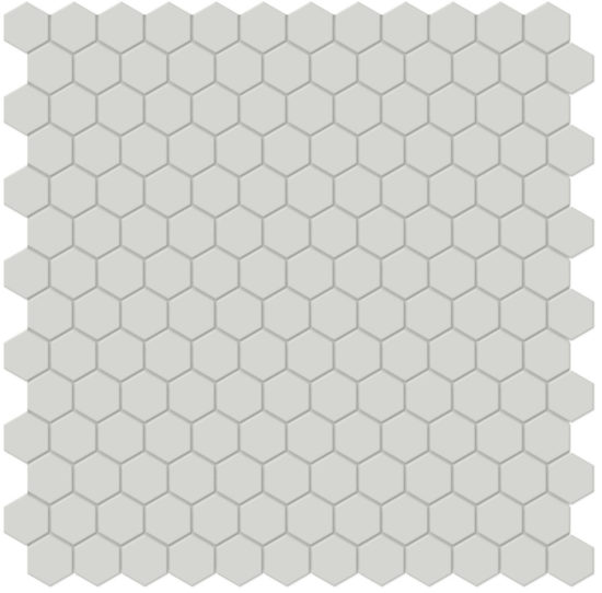 1" Warm Grey Matte Hex Mosaic | Glens Falls Tile & Supplies