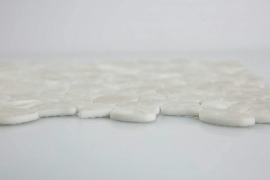 12X12 Light Grey Pebble Mosaic | Glens Falls Tile & Supplies