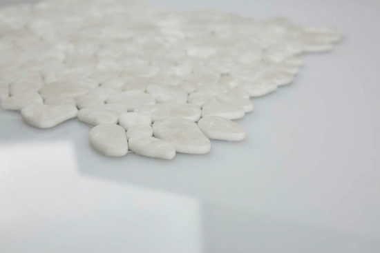 12X12 Light Grey Pebble Mosaic | Glens Falls Tile & Supplies