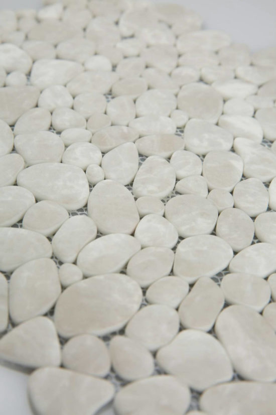 12X12 Light Grey Pebble Mosaic | Glens Falls Tile & Supplies