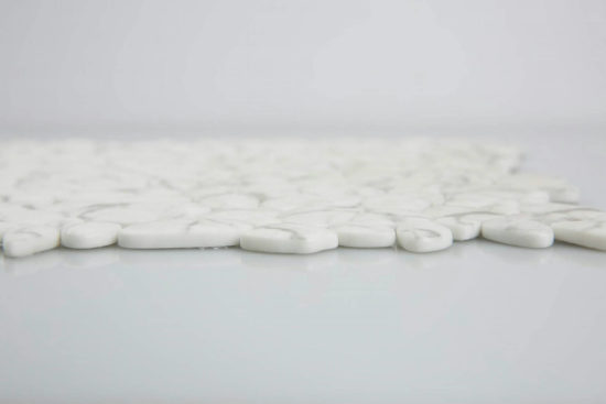 12X12 White Pebble Mosaic | Glens Falls Tile & Supplies