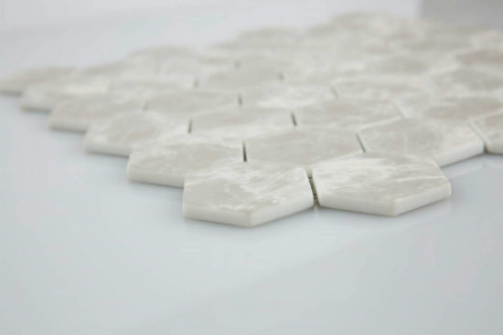 2" Light Grey Hexagon Mosaic | Glens Falls Tile & Supplies