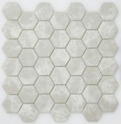 2" Light Grey Hexagon Mosaic | Glens Falls Tile & Supplies
