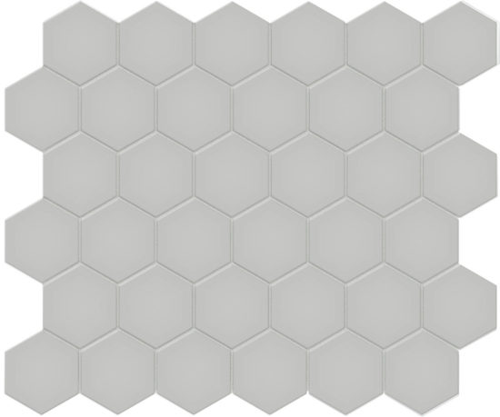 2" Loft Grey Matte Hex Mosaic | Glens Falls Tile & Supplies