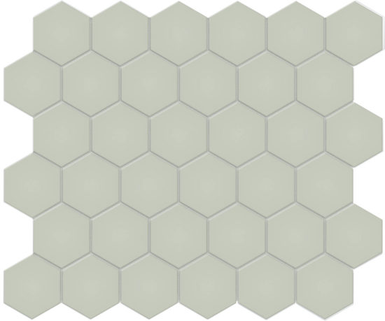 2" Soft Sage Matte Hex Mosaic | Glens Falls Tile & Supplies
