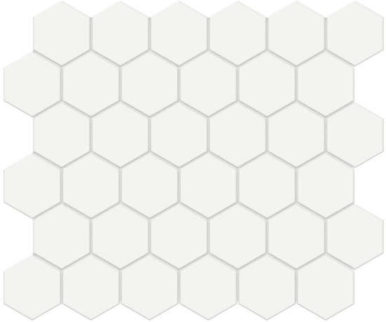 2" White Matte Hex Mosaic | Glens Falls Tile & Supplies