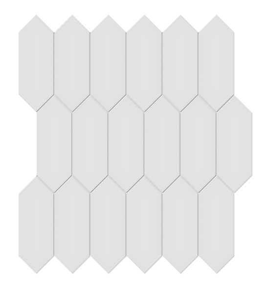 2x5 Gallery Grey Glossy Picket Mosaic | Glens Falls Tile & Supplies