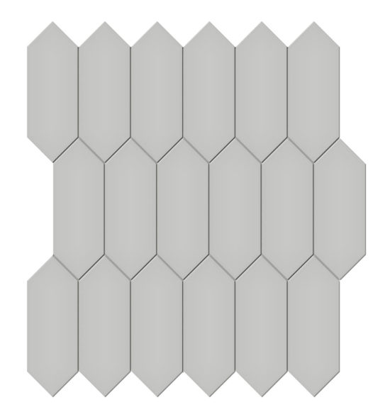 2x5 Loft Grey Matte Picket Mosaic | Glens Falls Tile & Supplies