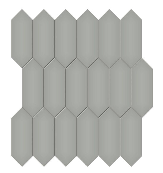 2x5 Taupe Glossy Picket Mosaic | Glens Falls Tile & Supplies