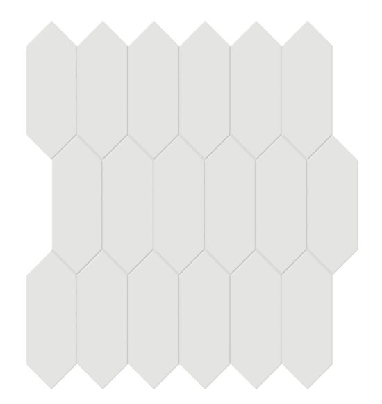 2x5 Vintage Grey Matte Picket Mosaic | Glens Falls Tile & Supplies