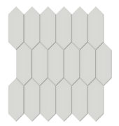 2x5 Warm Grey Matte Picket Mosaic | Glens Falls Tile & Supplies