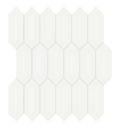 2x5 White Matte Picket Mosaic | Glens Falls Tile & Supplies
