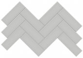 2x6 Loft Grey Glossy Herringbone Mosaic | Glens Falls Tile & Supplies