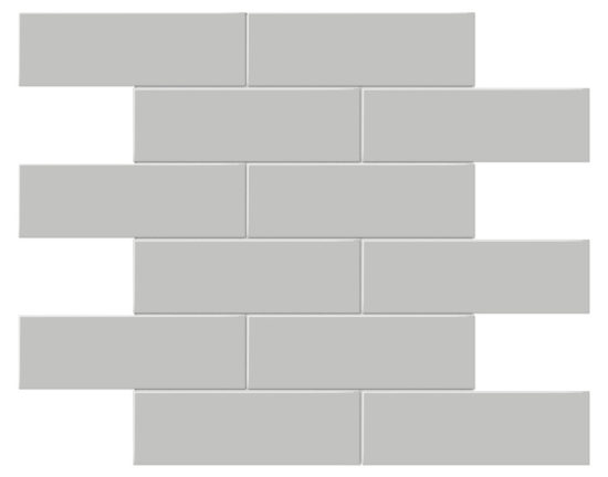 2x6 Loft Grey Matte Brick Mosaic | Glens Falls Tile & Supplies