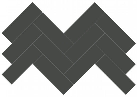 2x6 Retro Black Matte Herringbone Mosaic | Glens Falls Tile & Supplies