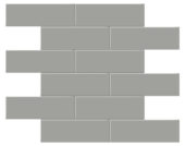 2x6 Taupe Glossy Brick Mosaic | Glens Falls Tile & Supplies