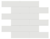 2x6 Vintage Grey Glossy Brick Mosaic | Glens Falls Tile & Supplies