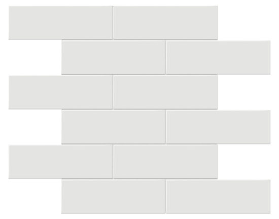 2x6 Vintage Grey Glossy Brick Mosaic | Glens Falls Tile & Supplies