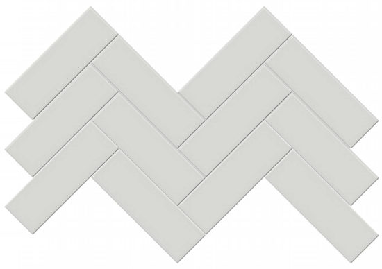 2x6 Warm Grey Matte Herringbone Mosaic | Glens Falls Tile & Supplies