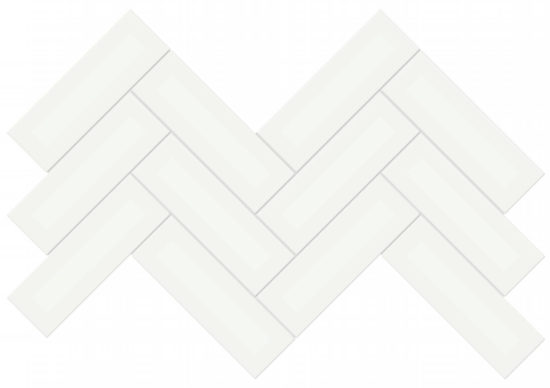 2x6 White Matte Herringbone Mosaic | Glens Falls Tile & Supplies