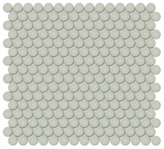 3/4" Soft Sage Matte Penny Round Mosaic | Glens Falls Tile & Supplies