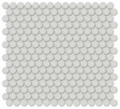 3/4" Warm Grey Matte Penny Round Mosaic | Glens Falls Tile & Supplies
