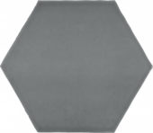 6" Anthracite Charcoal Glossy Hexagon | Glens Falls Tile & Supplies