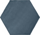 6" Azure Ink Glossy Hexagon | Glens Falls Tile & Supplies
