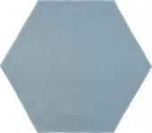 6" Summer Sky Glossy Hexagon | Glens Falls Tile & Supplies