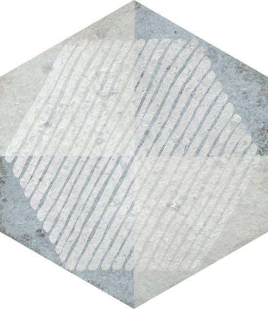 Alma 5.5X6.3 Grey Decor Hexagon | Glens Falls Tile & Supplies
