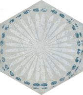 Alma 5.5X6.3 Grey Decor Hexagon | Glens Falls Tile & Supplies