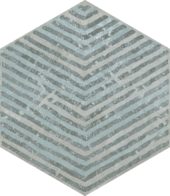 Alma 5.5X6.3 Grey Decor Hexagon | Glens Falls Tile & Supplies