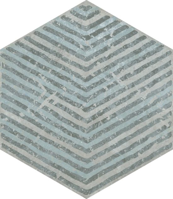 Alma 5.5X6.3 Grey Decor Hexagon | Glens Falls Tile & Supplies