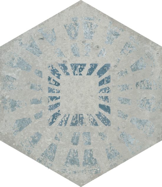 Alma 5.5X6.3 Grey Decor Hexagon | Glens Falls Tile & Supplies