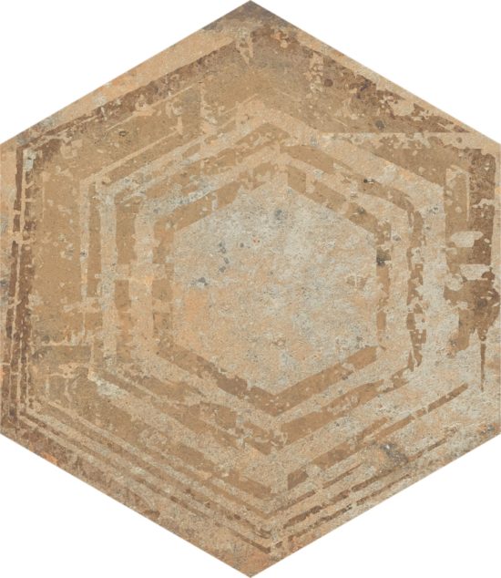 Alma 5.5X6.3 Sand Decor Hexagon | Glens Falls Tile & Supplies