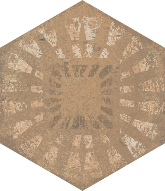 Alma 5.5X6.3 Sand Decor Hexagon | Glens Falls Tile & Supplies