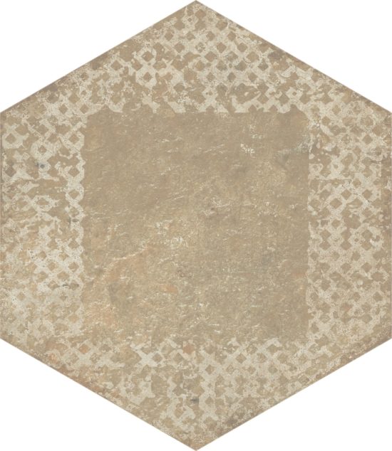 Alma 5.5X6.3 Sand Decor Hexagon | Glens Falls Tile & Supplies