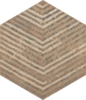 Alma 5.5X6.3 Sand Decor Hexagon | Glens Falls Tile & Supplies