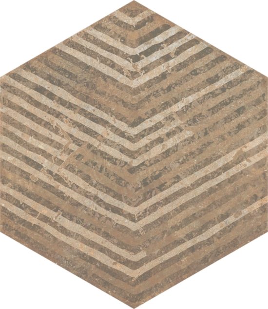 Alma 5.5X6.3 Sand Decor Hexagon | Glens Falls Tile & Supplies