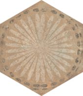 Alma 5.5X6.3 Sand Decor Hexagon | Glens Falls Tile & Supplies
