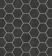 Ashland 3" Hexagon Black Mosaic | Glens Falls Tile & Supplies
