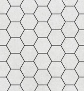 Ashland 3" Hexagon Cream Mosaic | Glens Falls Tile & Supplies