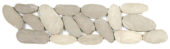 Beige Xl Sliced Matte Pebble Interlocking Border | Glens Falls Tile & Supplies