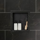 Black Ice Shower Niche 14.5 x12 Inside | Glens Falls Tile & Supplies