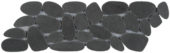 Black Sliced Reconstituted Pebble Interlocking Mosaic | Glens Falls Tile & Supplies