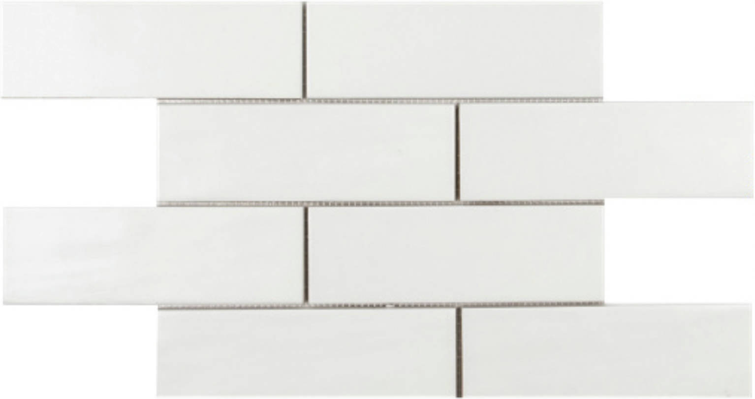 Brickwork Mosaic Matte-Gloss Pearl | Glens Falls Tile & Supplies