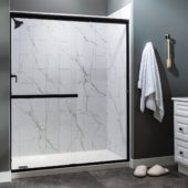 Carrara Marble Shower Wall Kit 30x60x78 | Glens Falls Tile & Supplies