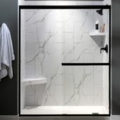 Carrara Marble Shower Wall Kit 36x60x78 | Glens Falls Tile & Supplies
