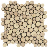 Coffee Tree Wood Interlocking Mosaic | Glens Falls Tile & Supplies